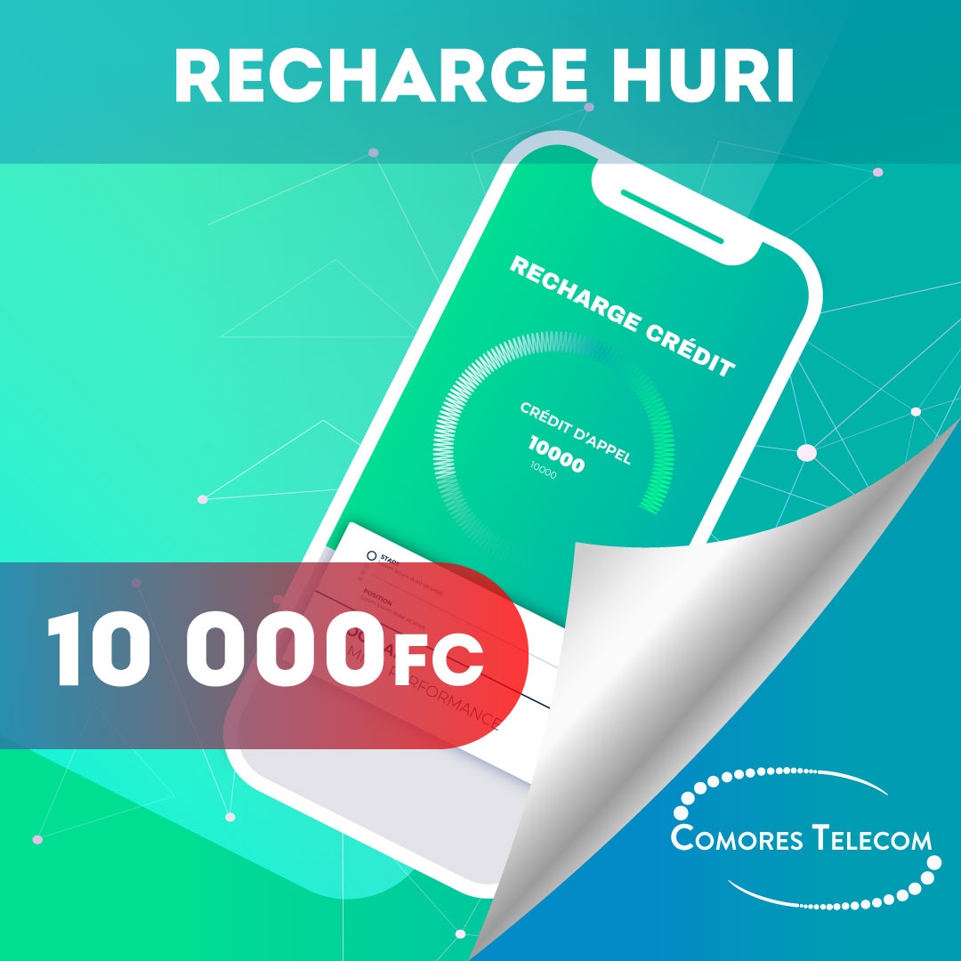 Recharge crédit Huri 10 000 Fc