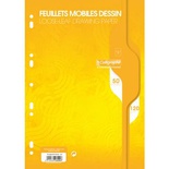 FEUILLETS MOBILES DESSIN DE 50 FEUILLES COLORIS BLANC