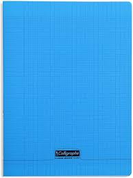 CAHIER PIQ POLYPRO 24X32 192P BLEU