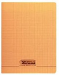 CAHIER PIQ POLYPRO 17X22 192P  ORANGE