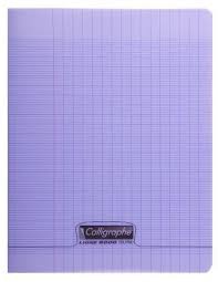 CAHIER PIQ POLYPRO 17X22 48P VIOLET