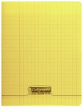 CAHIER PIQ 17X22 POLYPRO 96P JAUNE