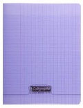 CAHIER PIQ POLYPRO 17X22 48P VIOLET