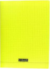 CAHIER PIQ POLYPRO 24X32 192P JAUNE