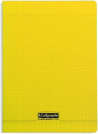 CAHIER PIQ POLYPRO A4 96P JAUNE