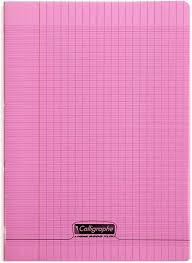 CAHIER PIQ POLYPRO A4 96P ROSE