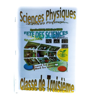 FASSICULE DE SCIENCES PHYSIQUES 3eme