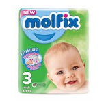 COUCHE BEBE MOLFIX N°4 x4