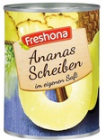 Freshona ananas en tranche  490 g