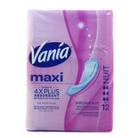 SERVIETTES HYGIENIQUES VANIA MAXI NUIT X12